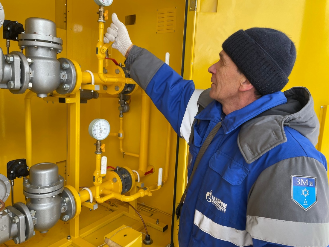 Пусконаладочные работы на пункте редуцирования газа в поселке Курлан Мелекесского района Ульяновской области
