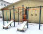 Спортивная зона на улице Первомайской в городе Ленске, Республика Саха (Якутия)