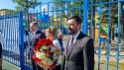Директор Нерюнгринского ЛПУМГ Сергей Палагин и глава Нерюнгринского района Республики Саха (Якутия) Роман Щегельняк поздравили детей и коллектив школы с открытием площадки