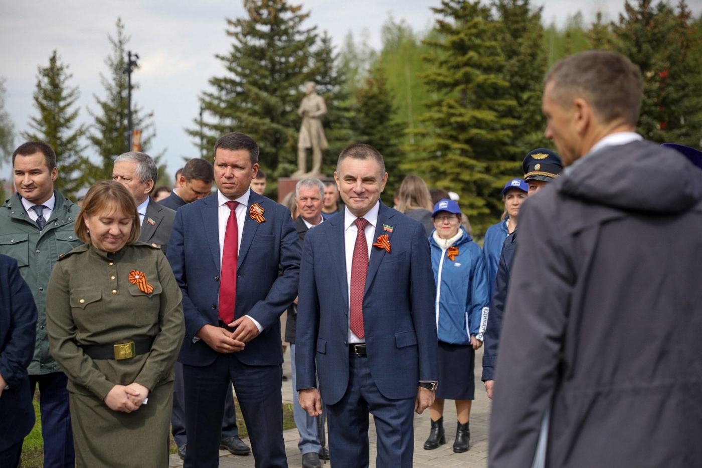 Торжественное зажжение Вечного огня в Тукаевском районе Республики Татарстан
