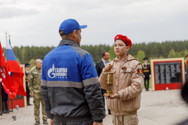 Торжественное зажжение Вечного огня в Тукаевском районе Республики Татарстан