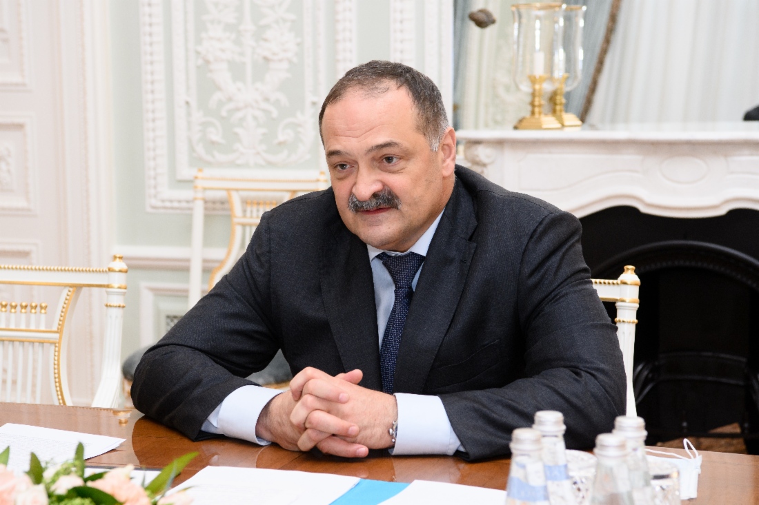 Рабочая встреча Алексея Миллера и Главы Республики Дагестан Сергея Меликова