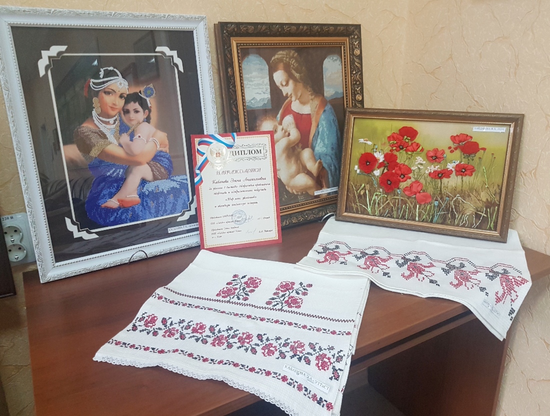 Вышивка лентами, бисером, крестом — от картин до рушников