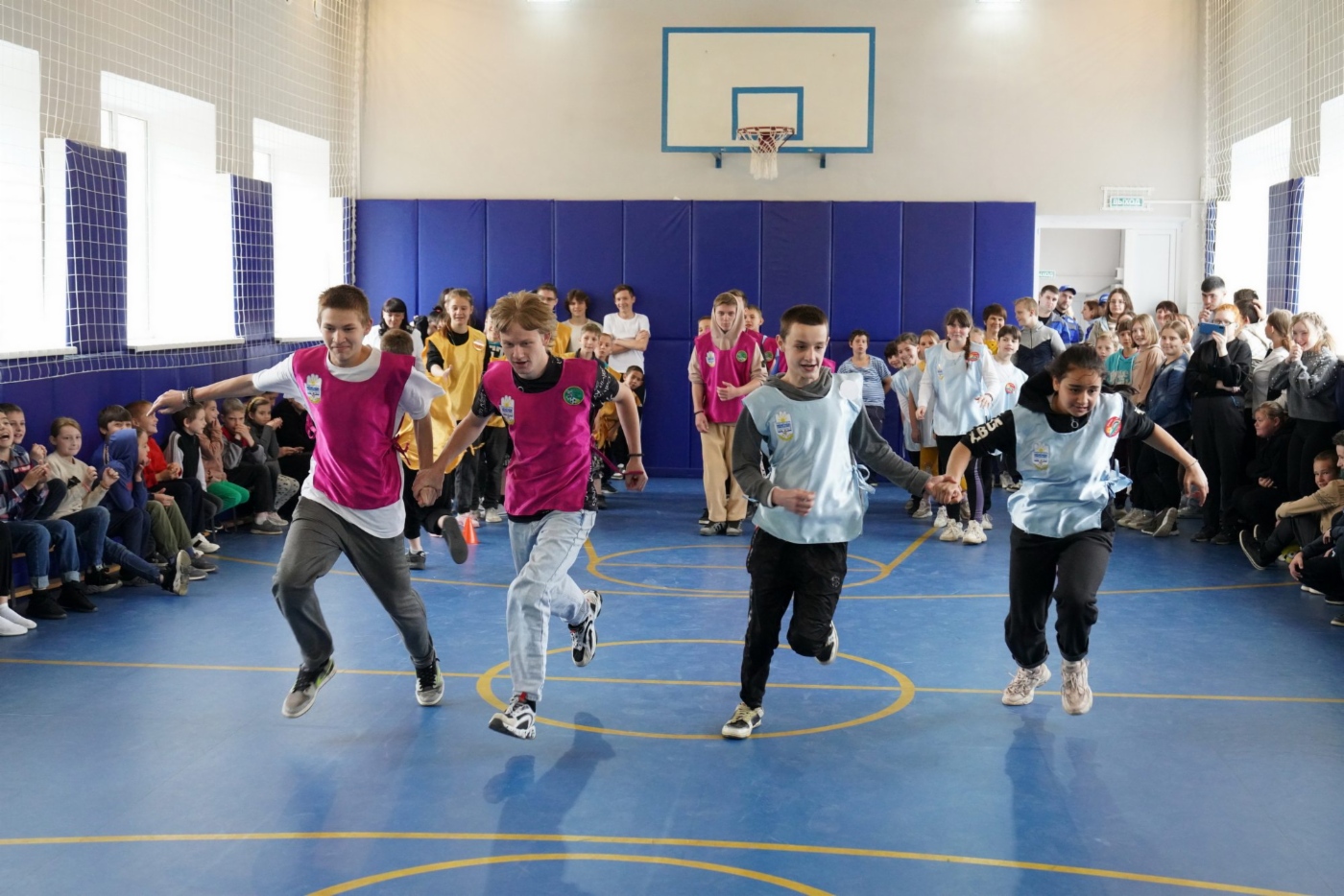 Спортивные эстафеты в селе Подлужном (Ставропольский край)