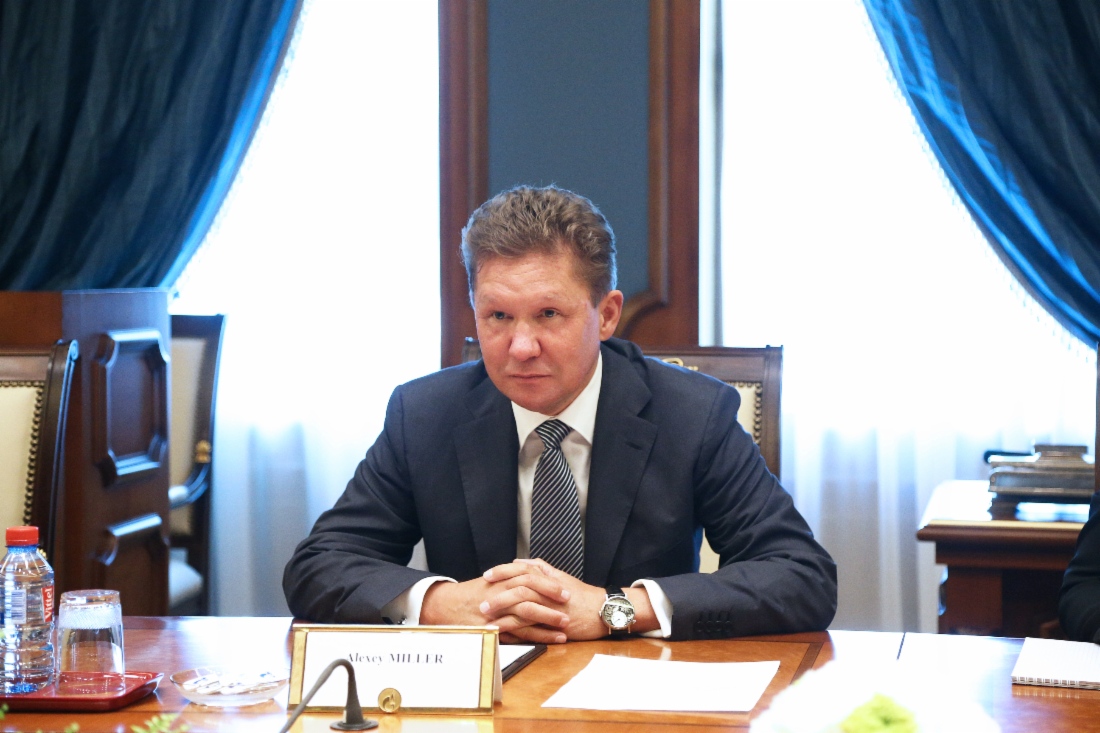 Алексей Миллер во время рабочей встречи с Райнером Зеле