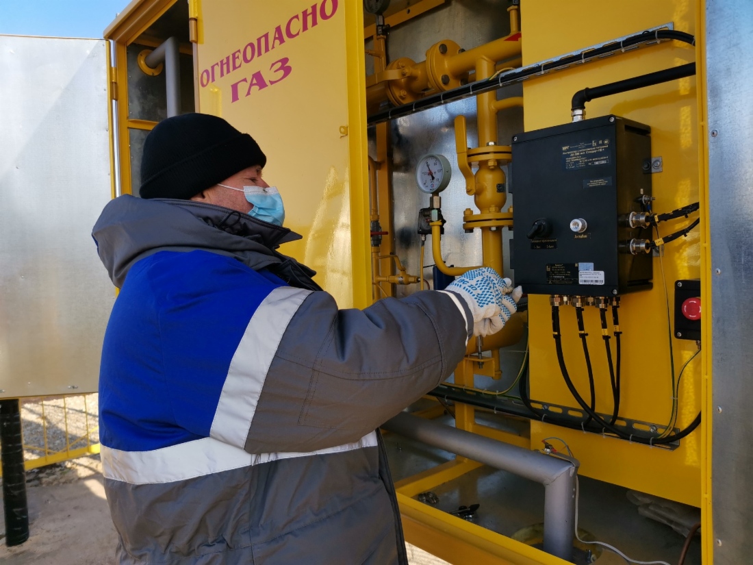 Шкафной распределительный пункт в деревне Саламатнур