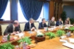 Алексей Миллер (в центре) во время рабочей встречи с Председателем Правления OMV AG Райнером Зеле