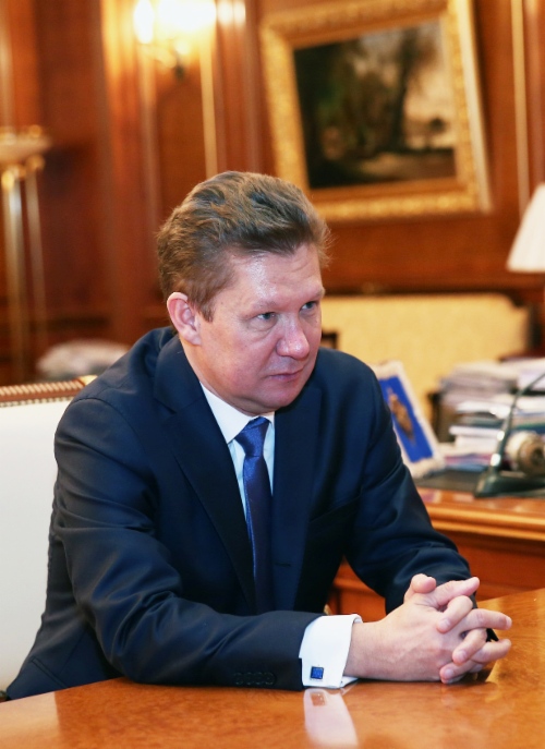 Алексей Миллер во время рабочей встречи с Президентом ОАО «ЛУКОЙЛ» Вагитом Алекперовым