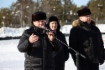Участников состязаний приветствуют (слева направо): Петр Созонов, Алексей Шипилов и Борис Хохряков