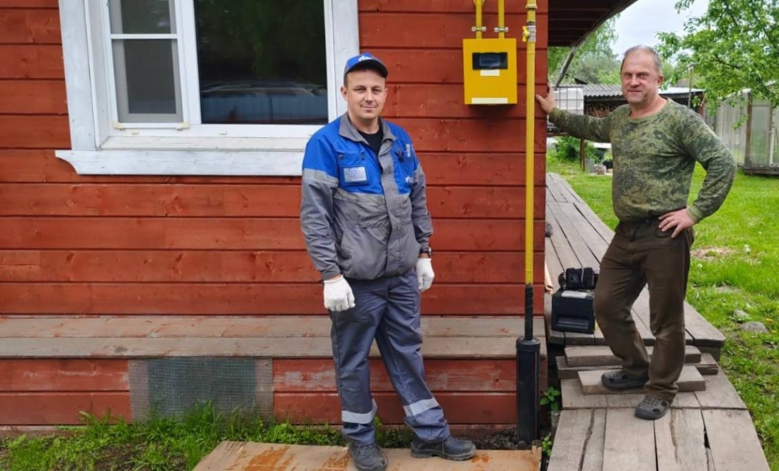 Первый дом на улице Урицкого в Соколе Вологодской области газифицирован