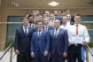 Фото победителей конкурса с руководителями предприятия