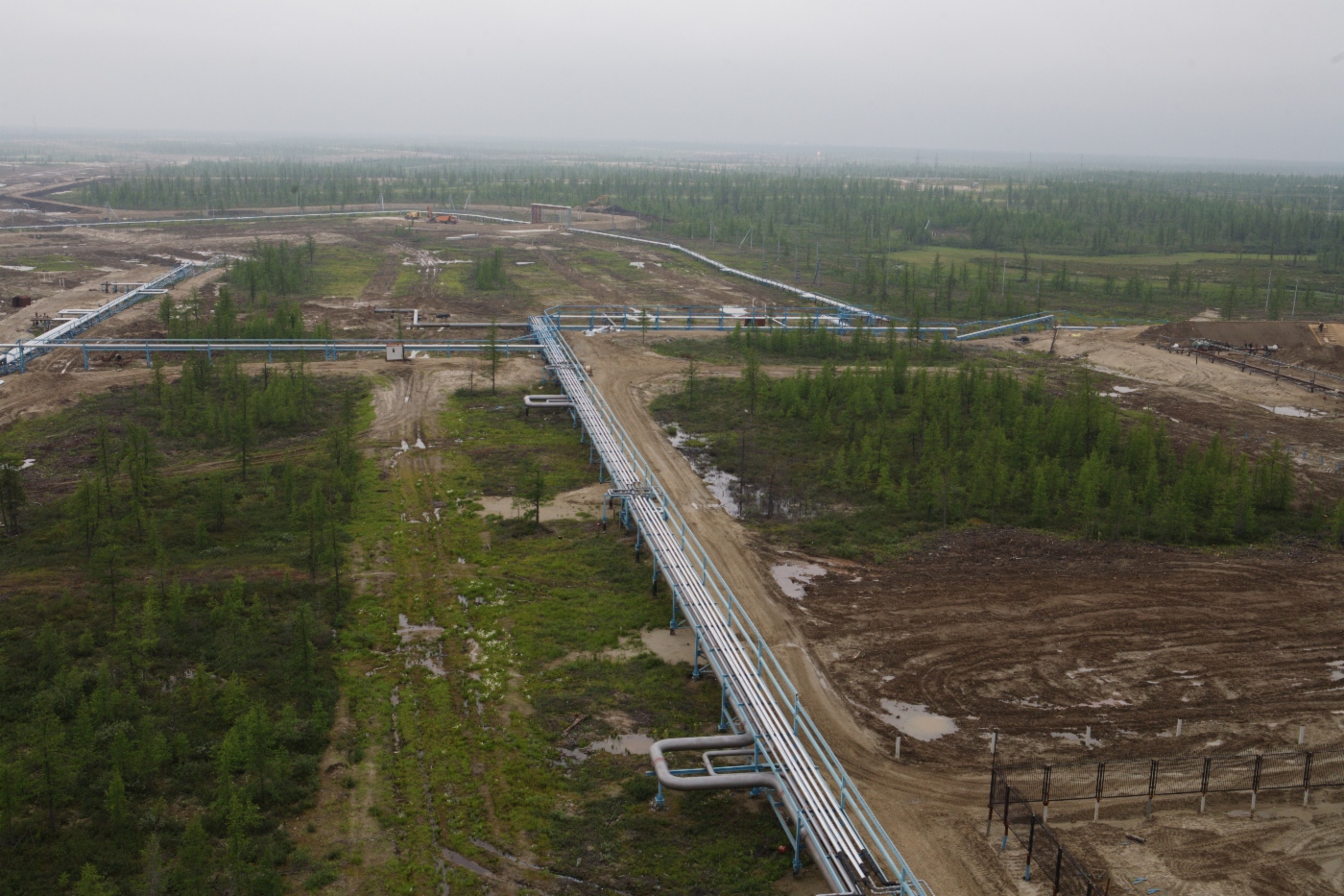 Шлейфы установки комплексной подготовки газа №2В Заполярного месторождения 