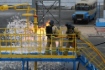 Тренировочный процесс по ликвидации возгорания на цистерне с нефтепродуктами