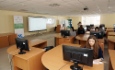 Студенты первого курса ЮГУ во время прохождения компьютерной олимпиады «Экоэрудит» в Ханты-Мансийске