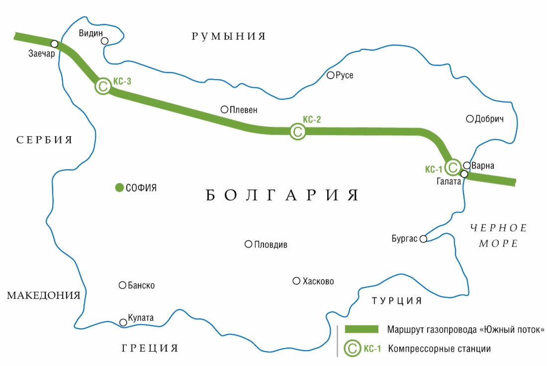 «Стройтрансгаз консорциум» построит «Южный поток» в Болгарии
