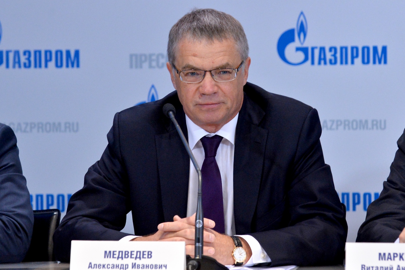 Заместитель Председателя Правления, генеральный директор ООО «Газпром экспорт» Александр Медведев