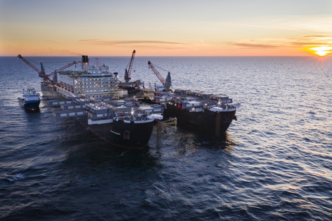 Строительство морской части газопровода «Северный поток — 2»