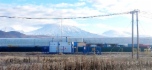Газорегуляторный пункт на фоне вулкана у ТРК «Зеленовские озерки»