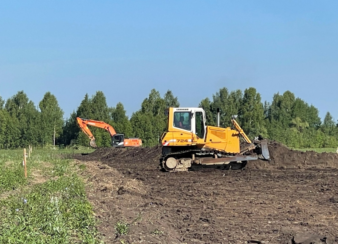 Площадка строительства газопровода