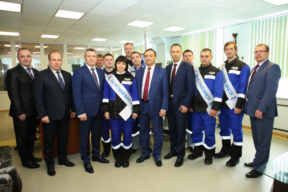 Почетная вахта на Губкинском газовом промысле