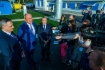 Виталий Маркелов (слева второй) принял участие в торжественных мероприятиях, посвященных вводу в эксплуатацию после реконструкции современного контрольно-распределительного пункта 16 в Ленинском районе Московской области