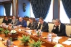 Алексей Миллер (третий справа) во время рабочей встречи с Патриком Пуянне