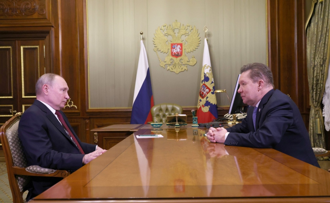 В Санкт-Петербурге состоялась рабочая встреча Президента России Владимира Путина и Алексея Миллера