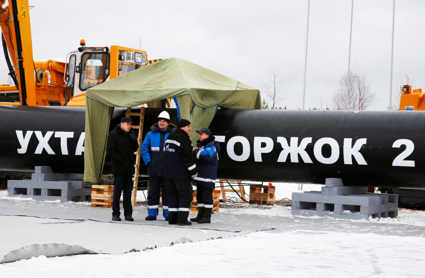 Сварен первый стык газопровода «Ухта — Торжок — 2»