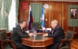 Алексей Миллер и Президент Республики Саха (Якутия) Егор Борисов во время рабочей встречи