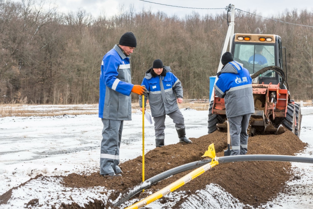 Строительство газопровода
