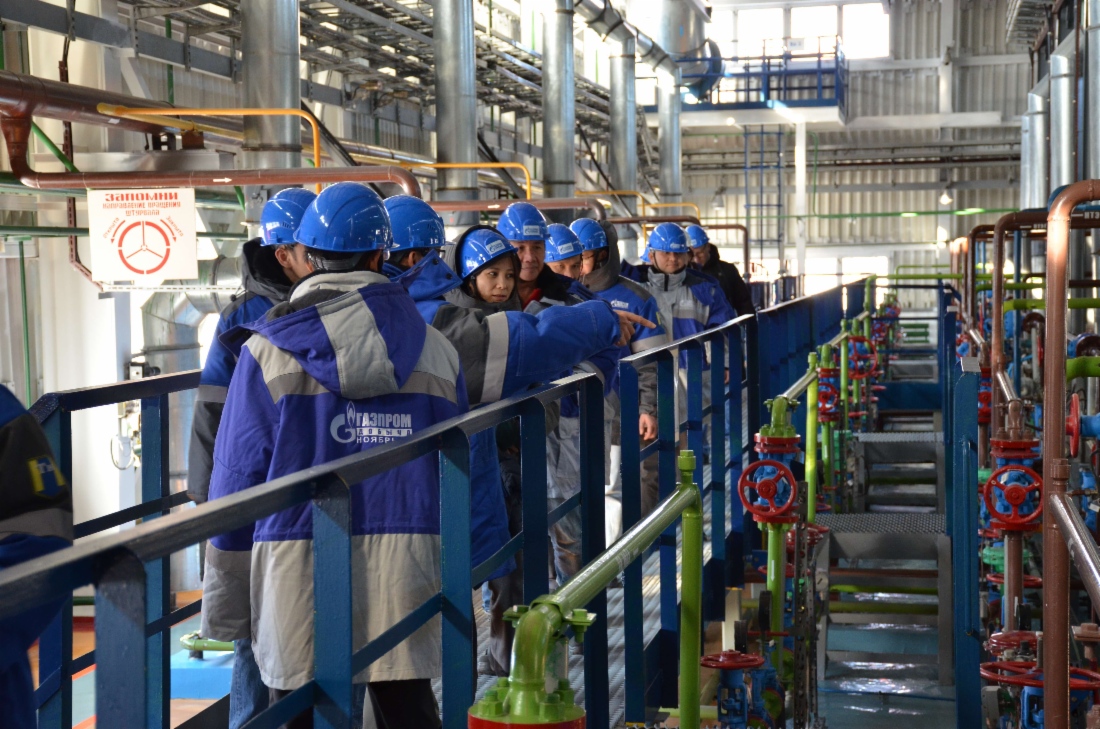 Посещение одного из производственных цехов Вынгаяхинского газового промысла