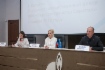 В президиуме: Виолетта Супрун (в центре), заместитель руководителя Саратовского отделения Всероссийского детского военно-патриотического движения «Юнармия» Дмитрий Суханов