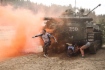Боевые машины на полосе препятствий