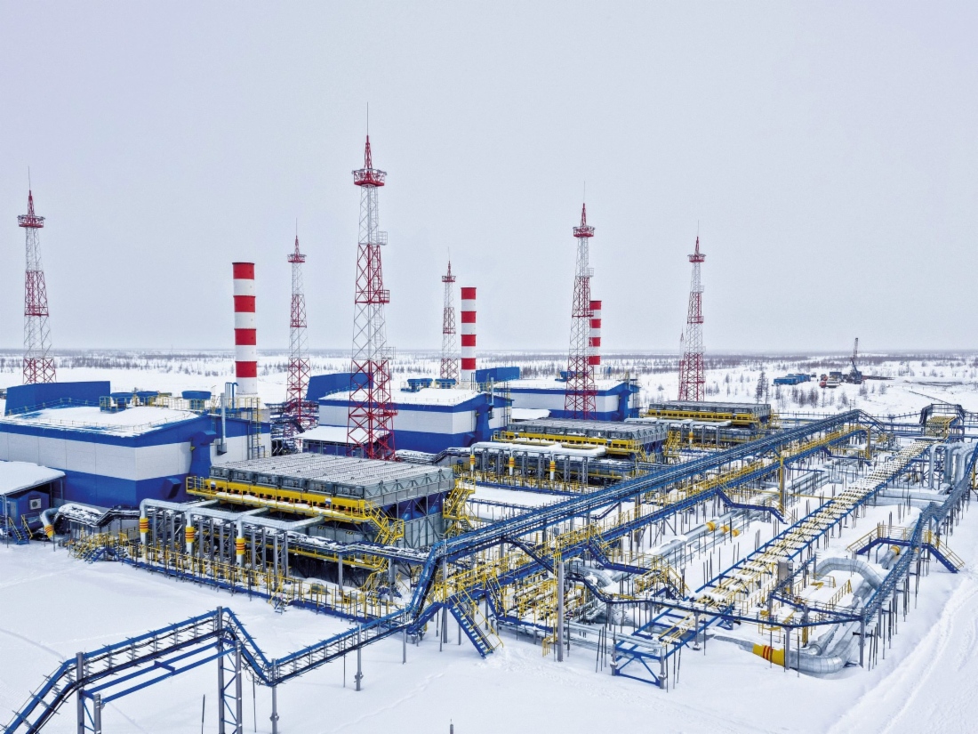 Дожимная компрессорная станция № 5В на Уренгойском нефтегазоконденсатном месторождении