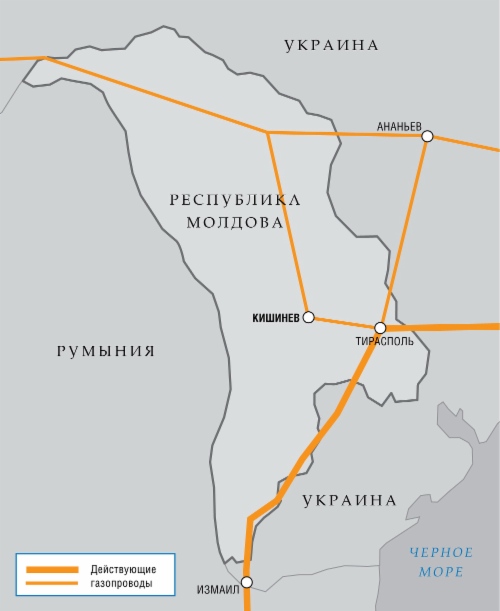 Контракты с Молдовой на поставку и транзит газа продлены на II квартал 2012 года