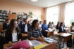 Учащиеся «Газпром-класса», открытого при поддержке ООО «Газпром трансгаз Санкт-Петербург» на профориентационной беседе 1 сентября