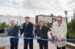 Торжественное перерезание ленты на церемонии открытия музея ООО «Газпром добыча Уренгой»