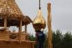 В Ноябрьске освятили купола для храма-часовни Центра духовно-нравственного развития, возводимого на средства газовиков