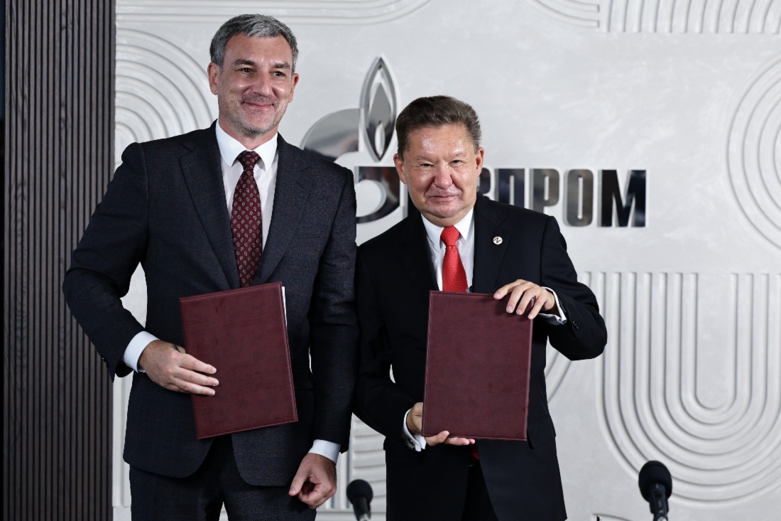 В рамках Восточного экономического форума — 2024 Алексей Миллер и Губернатор Амурской области Василий Орлов подписали План-график («дорожную карту») по газификации г. Белогорска Амурской области до 2032 года