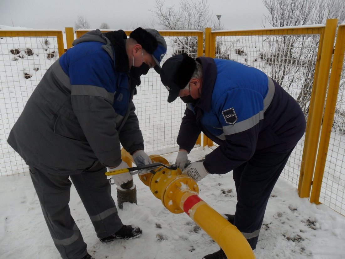 Работы по пуску газа