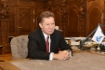 Алексей Миллер во время встречи с временно исполняющим обязанности Губернатора Ненецкого автономного округа (НАО) Александром Цыбульским