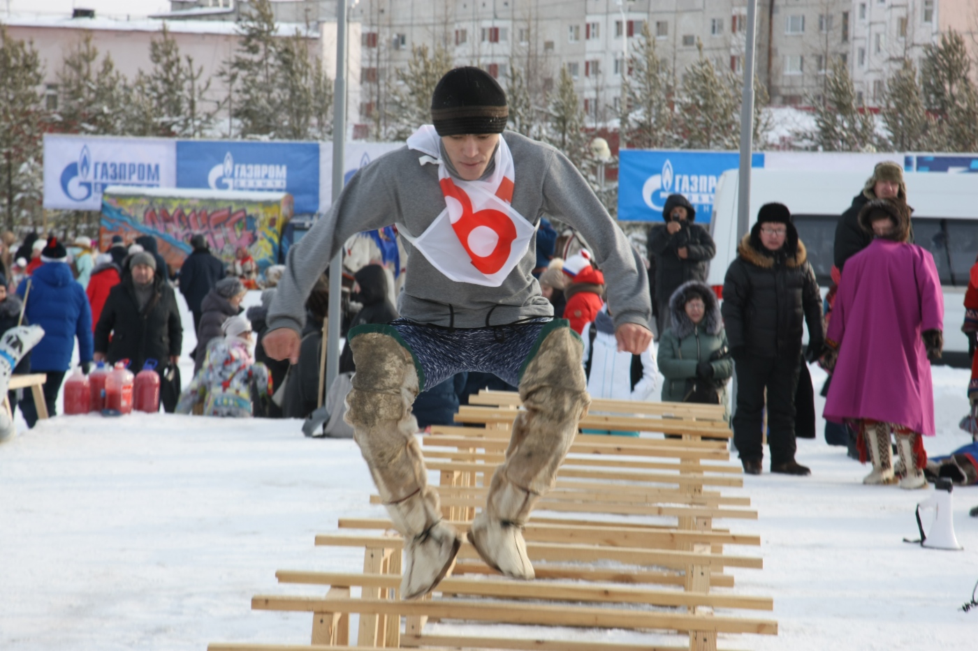 Прыжки через нарты