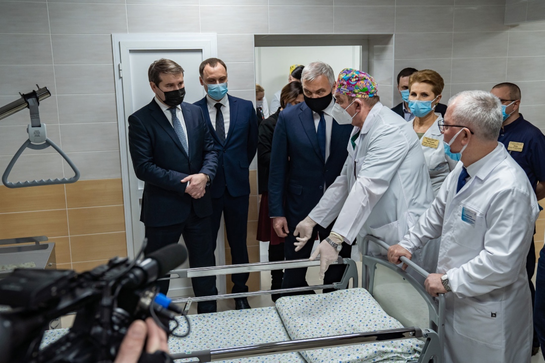 Осмотр отделения анестезиологии и реанимации Ухтинской городской больницы