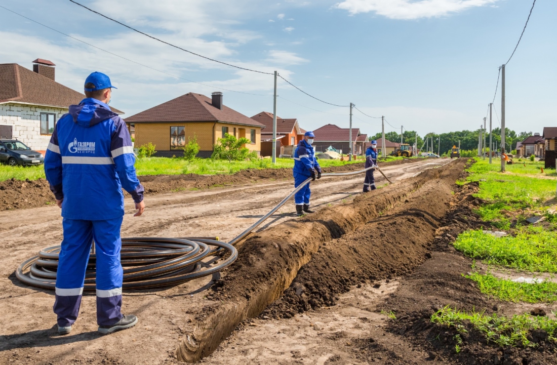 Завершение строительства подземного газопровода в Белгородской области