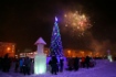 Фейерверк на открытии ледового городка и новогоднего катка
