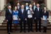 Победители смотра-конкурса на звание «Лучший Совет молодых специалистов» среди филиалов ООО «Газпром трансгаз Ухта» с руководством предприятия