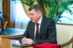 Губернатор Вологодской области Олег Кувшинников во время рабочей встречи с Алексеем Миллером