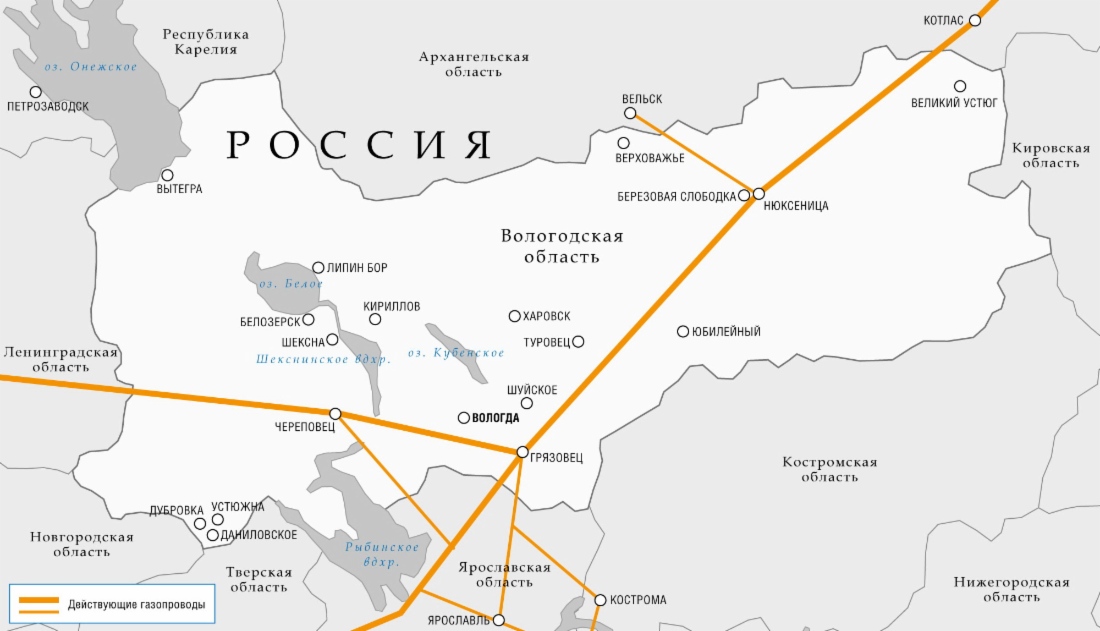 В текущем году «Газпром» планирует начать строительство первой в Вологде автомобильной газозаправочной станции