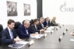 В рамках V Петербургского международного газового форума состоялась рабочая встреча Алексея Миллера (в центре) с Председателем Правления Глобального газового центра Рене Бауцем