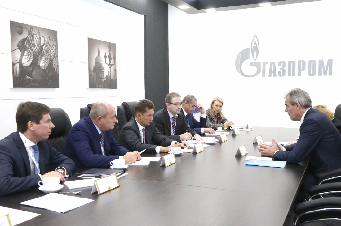В рамках V Петербургского международного газового форума состоялась рабочая встреча Алексея Миллера и Председателя Правления OMV AG Райнера Зеле